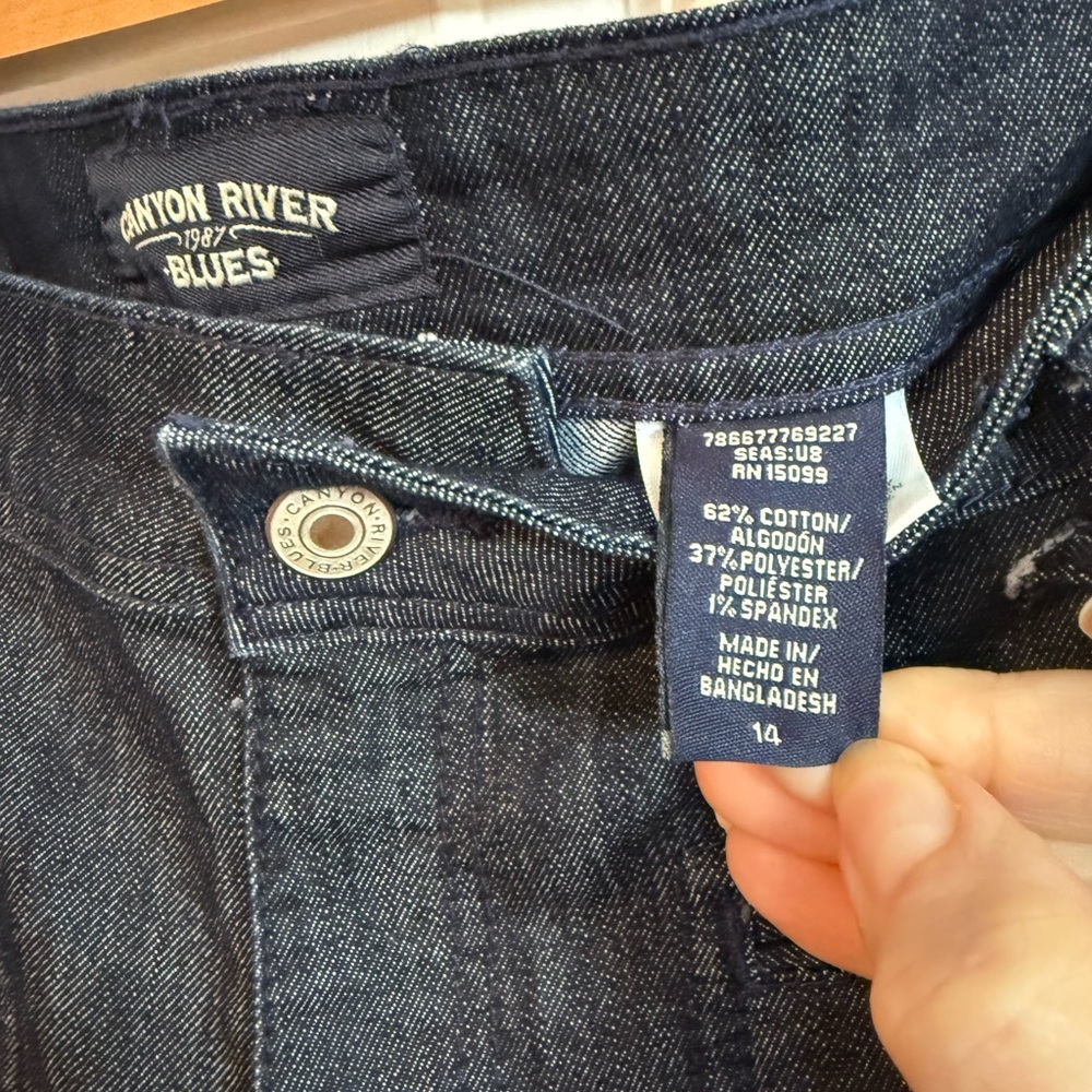 Canyon River Blues Indigo Wide Leg Jeans - Picture 2 of 6